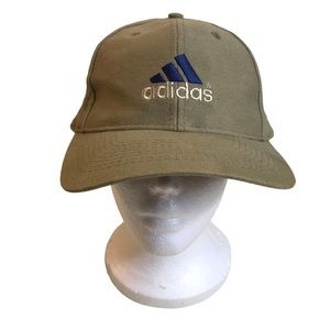 Adidas Hat OS Cotton Adjustable Leather Strap Embroidered Logo Baseball Cap Men